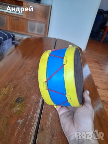 Стар детски тъпан,барабан,барабанче #3 , снимка 4 - Други ценни предмети - 53901132