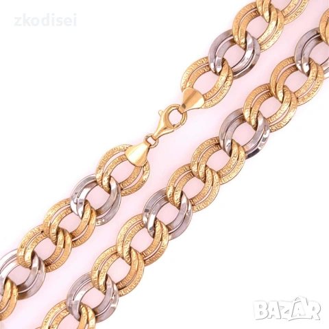 Златно колие 25,67гр. 49см. 14кр. проба:585 модел:5345-3, снимка 2 - Колиета, медальони, синджири - 53810699