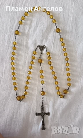 Розарий Антична молитвена броеница, снимка 2 - Антикварни и старинни предмети - 51309314