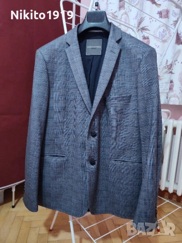 Мъжко сако  Синьо-сиво