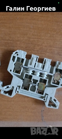 Клема за DIN шина 1-2 изхода, снимка 4 - Резервни части за машини - 53039617