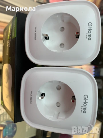 GHome Smart WiFi контакт 16A / Комплект от 2 бр., снимка 4 - Други стоки за дома - 51430468