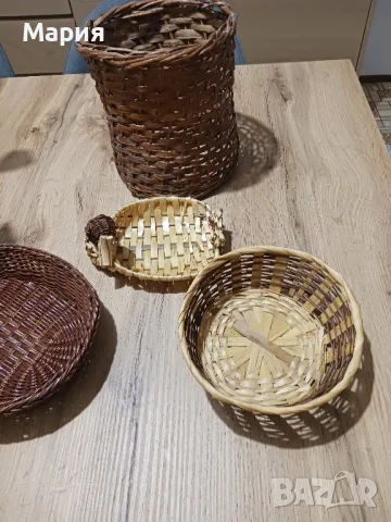 Плетени панери лот, снимка 3 - Други стоки за дома - 49945355