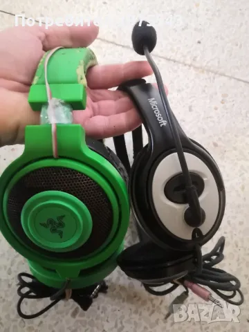 Два броя слушалки Razer Kraken и Microsoft , снимка 1 - Слушалки и портативни колонки - 47987154