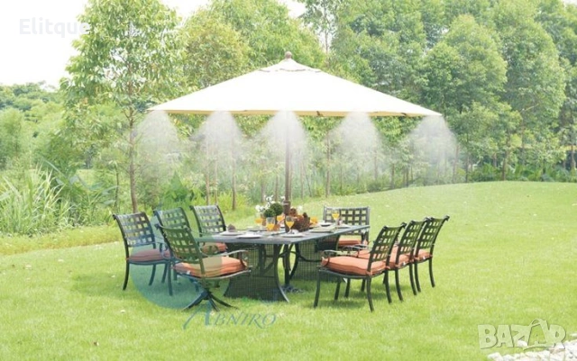 Охлаждаща система с водна мъгла – 10 м за двор, тераса и басейн