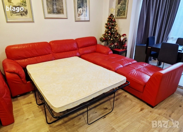 естествена кожа функция сън , снимка 2 - Дивани и мека мебел - 53164111