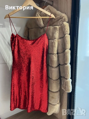 Бутикова рокля ,червена рокля Zara, снимка 11 - Рокли - 53057165