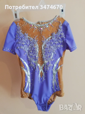 Трико ново за художествена гимнастика, танци за 7-8 години., снимка 2 - Художествена гимнастика - 52513717