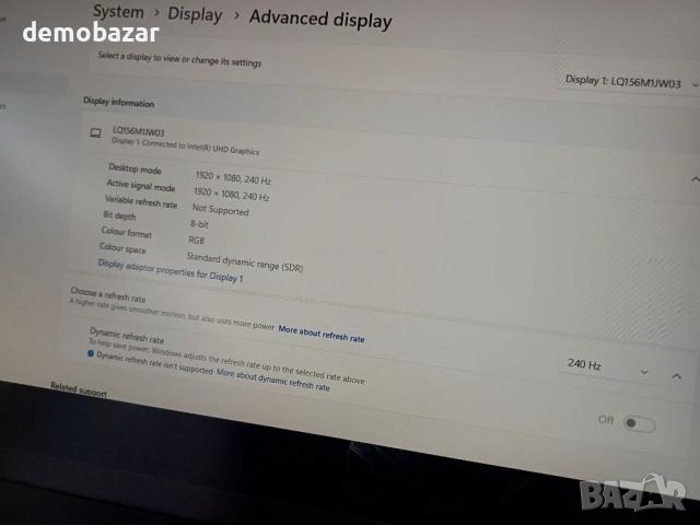 240Hz Gigabyte AORUS Core™ i7-11800H/RTX 3060 - 6GB GDDR6/32GB RAM//1TB Nvme SSD , снимка 10 - Лаптопи за игри - 54037711