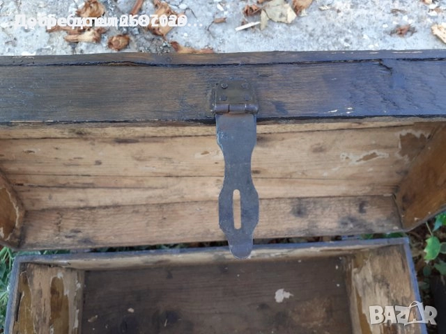Стара дървена кутия за хляб и  поставка за ножове и стара дървена ракла, снимка 14 - Други - 31613842