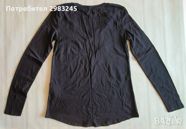 Дамска блуза с дълги ръкави шпиц деколте, снимка 2 - Блузи с дълъг ръкав и пуловери - 54282711