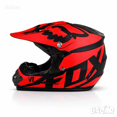 Кросова каска FOX V1, Full Face, DOT Сертификат, Размер: S; M;, снимка 4 - Аксесоари за велосипеди - 46773363