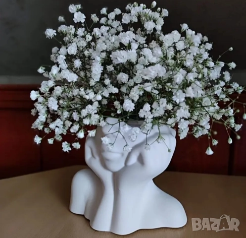 Молд кашпа лице с ръце , снимка 8 - Форми - 51637572