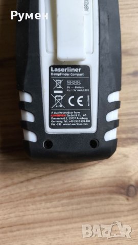 Влагомер LASERLINER DampFinder Compact, снимка 8 - Други инструменти - 45902224