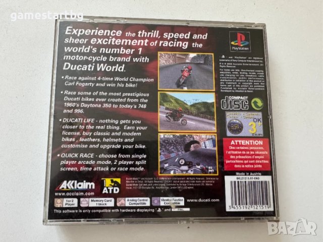 Ducati World за PS1, снимка 2 - Игри за PlayStation - 51358999