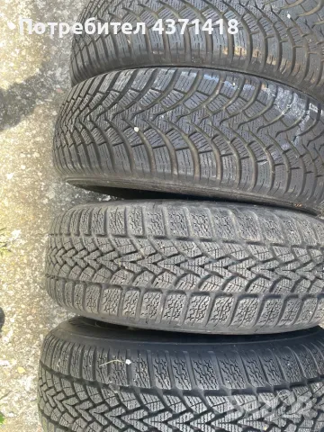 4 Зимни гуми 195/65/15  2бр.Dunlop и 2бр.Falken и 2 бр. джанти