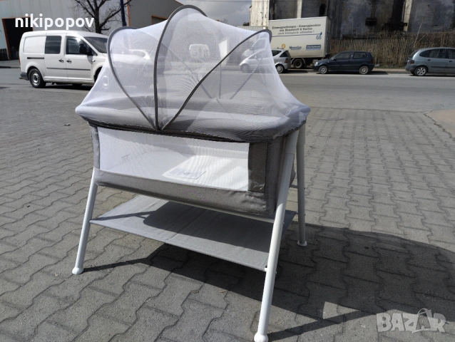 MONI Бебешко легло KALINIHTA сив, снимка 7 - Кошарки - 53565214