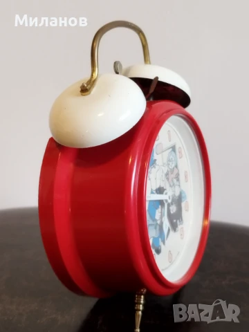 Стар механичен будилник, настолен часовник, снимка 7 - Антикварни и старинни предмети - 51290670