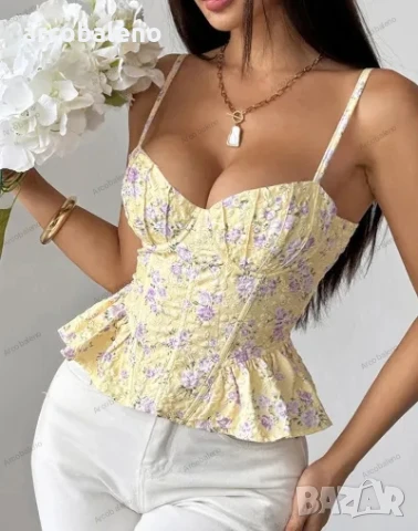 Дамски секси топ с връзки и гол гръб, 2цвята , снимка 14 - Корсети, бюстиета, топове - 50949073