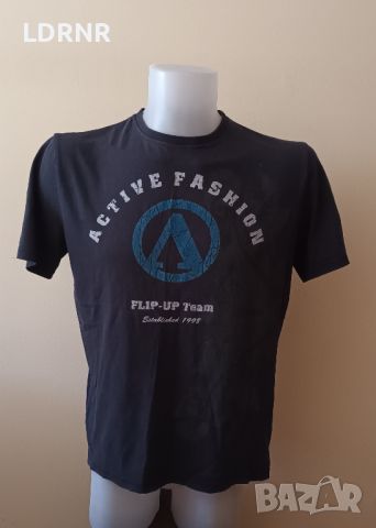 Тениска Active Fashion Flip-Up Team - размер L - сива, снимка 3 - Тениски - 46346505