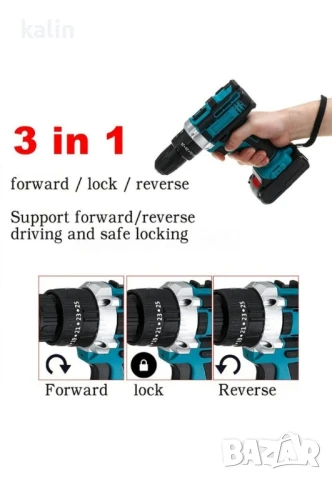 машина за пробиване и завинтване от 23 части , снимка 3 - Други машини и части - 50448648