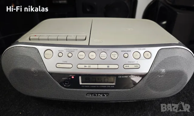 FM стерео радио касетофон CD плейър SONY CFD-S05