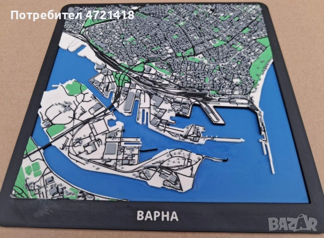Морската столица 3D! Детайлен макет на Варна, снимка 3 - Декорация за дома - 53999147
