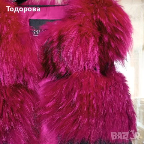 Нов елек естествен косъм , снимка 4 - Елеци - 52311824