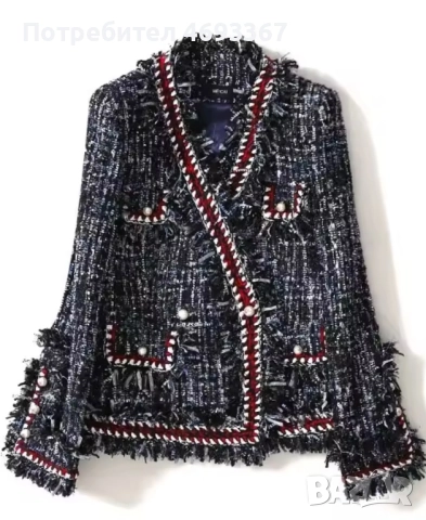 Сако тип Шанел, обличано веднъж за повод, размер М