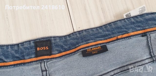 Hugo Boss Delaware Slim Fit  Soft Touch Mens Size 34/32  ОРИГИНАЛ Мъжки Дънки!, снимка 14 - Дънки - 52308619