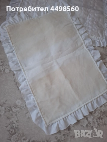 Кувертюра/Шалте за спалня с къдрици 3 части, снимка 3 - Покривки за легло - 51659790