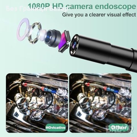 Нова Индустриална Камера 1080P 4.3'' Екран IP67 с 8 LED Ендоскоп инспекция, снимка 4 - Друга електроника - 45530004