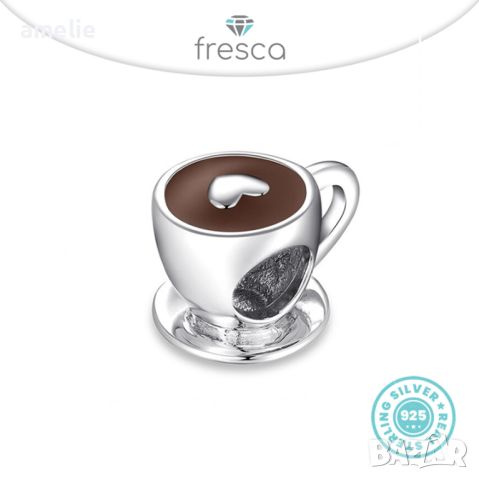 Талисман Fresca по модел Пандора сребро 925 Pandora Free Time Love. Колекция Amélie, снимка 1 - Бижутерийни комплекти - 30830349
