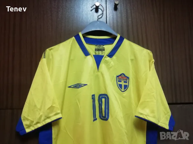 Швеция Ибрахимович Umbro оригинална тениска фланелка размер L Sweden Ibrahimovic  , снимка 4 - Тениски - 48722794