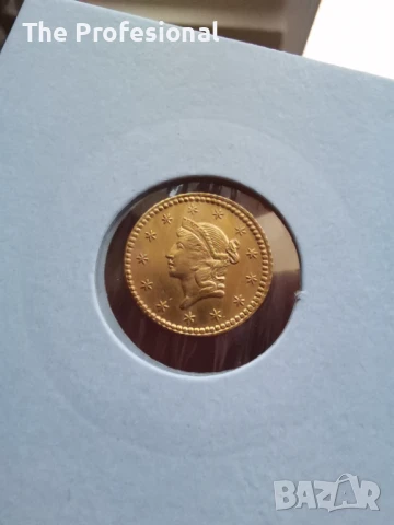 Златна монета. , снимка 3 - Нумизматика и бонистика - 50572147