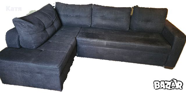 Ъглов диван с функция за сън и ракла!, снимка 1 - Дивани и мека мебел - 46230203