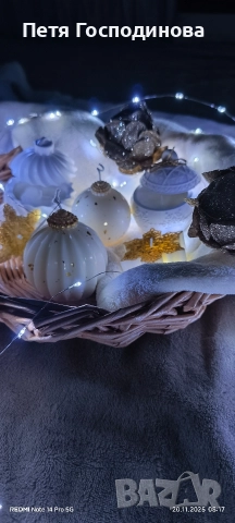 Коледни свещи -Коледна магия, снимка 9 - Коледни подаръци - 52682172