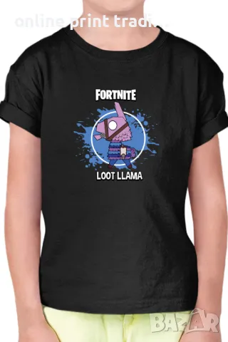 Детска тениска Фортнайт Fortnite Loot Lama Llama, снимка 1 - Детски тениски и потници - 48523323