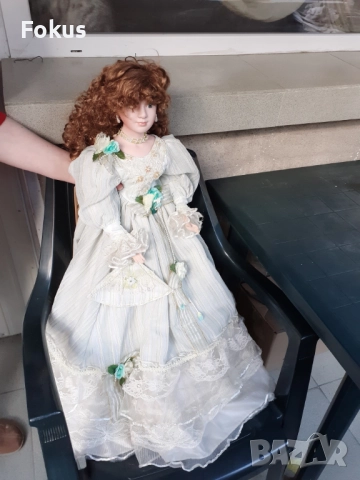 ГОЛЯМА СТАРА УНИКАЛНА КОЛЕКЦИОНЕРСКА ПОРЦЕЛАНОВА КУКЛА МАРКА, снимка 4 - Антикварни и старинни предмети - 52335520
