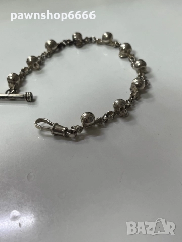 Сребърна верижка за джобен часовник, снимка 5 - Антикварни и старинни предмети - 51455277