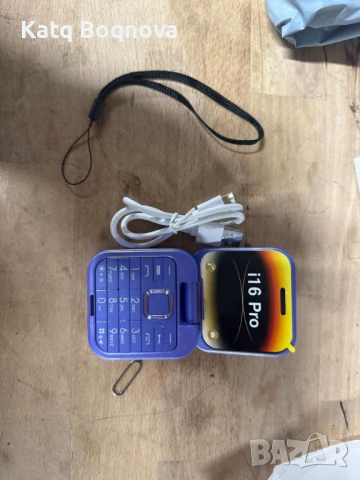 Сгъваем мобилен телефон i16 Pro – 2 SIM, камера, фенерче, FM радио, снимка 8 - Други - 51104743