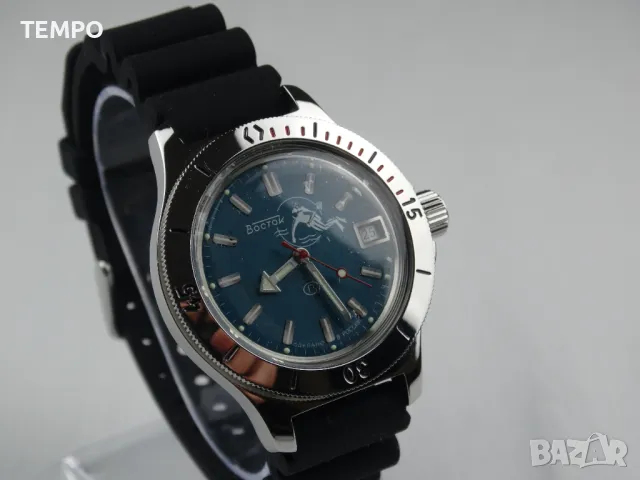 ВОСТОК АМФИБИЯ АВТОМАТИЧЕН -“SCUBA DUDE” ref: 120059 , снимка 13 - Мъжки - 42201949