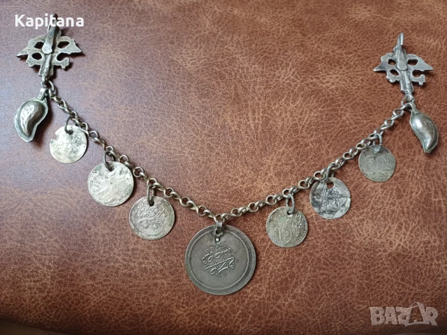 Кюстек(накит) за народна носия, снимка 5 - Антикварни и старинни предмети - 51243859