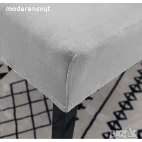 Калъф за стол универсален сив кадифе, снимка 7 - Столове - 50916392