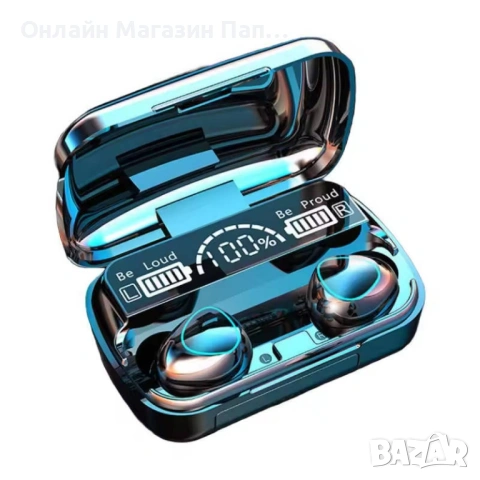 M10 TWS Bluetooth слушалки с LED кутия и шумопотискане