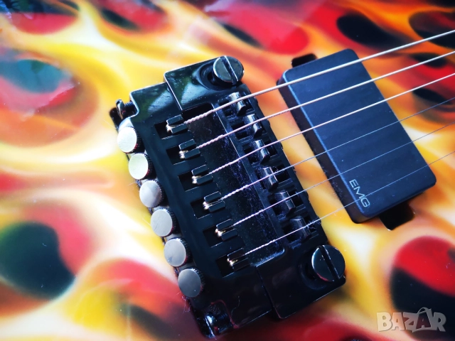 Лютиерска къстъм китара тип Explorer ESP EMG 81 JH, снимка 5 - Китари - 52943295