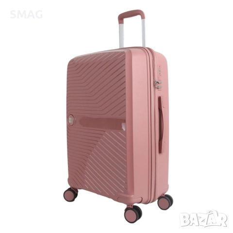 Куфар с колелца 33л, розов_1233328