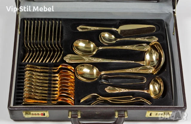 Прибори за хранене Solingen 24k позлата , снимка 4 - Прибори за хранене, готвене и сервиране - 50772958