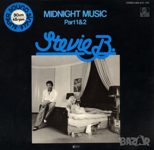 Грамофонни плочи Stevie B. – Midnight Music (Part 1 & 2) 12" сингъл, снимка 1 - Грамофонни плочи - 45591233