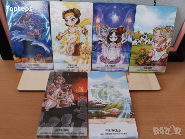 Таро 7x12cm: Sakura Spring Tarot & Pythia Tarot & Tarot of Oppisitions, снимка 15 - Карти за игра - 42291829